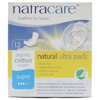 Natracare Natural Ultra Pads Super With Wings 12s (Pack of 12)