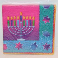 Festival of Lights Luncheon - Dinner Napkins Celebration Party Supply 13" x 13" 16 Count 3 Ply Napkins by Amscan