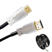 Karono Fiber HDMI Cable 4K 65ft 60Hz, Fiber Optic HDMI Cable 2.0b HDR, ARC, HDCP2.2, 3D, High Speed 18Gbps Subsampling 4:4:4/4:2:2/4:2:0 Slim and Flexible HDMI Fiber Optic Cable