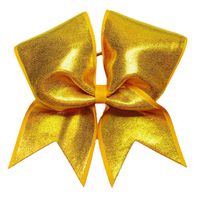 Chosen Bows Yellow Gold Big Shimmer Cheer Bow