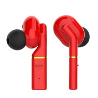 Bluetooth Earphones,True Wireless Headphones Bluteeth 5.0 TWS in-Ear Earbuds IPX5 Waterproof Headset 3D Stereo Sound Sport Earpiece with Mic and Portable Charging Case (17.7 X 11.7 X 4.7 cm, Red)