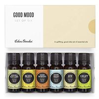 Edens Garden Good Mood Essential Oil 6 Set, Best 100% Pure Aromatherapy Uplifting Kit (For Diffuser- Energy & Stress), 10 ml
