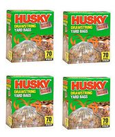 Drawstring Yard Bag, Clear 39 Gal (Pack of 4)