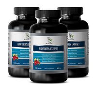 Immune Booster System - Hawthorn Extract - Metabolism Supplements for Men - 3 Bottles 360 Capsules