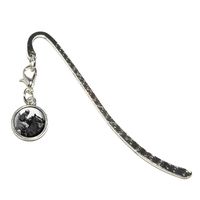 Graphics and More Horse Racing-Race Track Betting Running Vintage Metal Bookmark Page Marker with Charm (Charm_Book_0453)