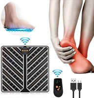 EMS Foot Massager,USB Rechargeable Folding Portable Electric Massage Mat with 1~15 Intensity Levels, Electronic Muscle Stimulatior Feet Massage Promoting Blood Circulation Muscle Pain Relief