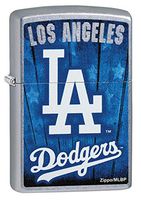 Custom Personalized MLB™ Los Angeles Dodgers™ Street Chrome Windproof Lighter Free Engraving #29793