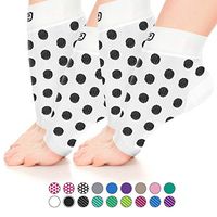 Go2 Plantar Fasciitis Socks|Best Ankle Compression Brace 22-25 mmHg|Arch Support Joint Heel Pain Relief|Foot Sleeves for Women and Men Reduce Swelling|Relieve Achilles Tendonitis(2p WB Plka Large)