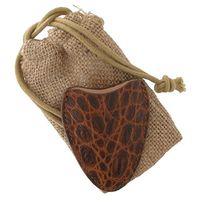 Tampa Fuego Cigar Cutter Case Crocodile Grain Leather Cognac Fits Xikar