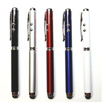 Stylus Pen, [5 Pcs] 4-in-1 Universal Touch Screen Stylus + Ballpoint Pen + Pointer + LED Flashlight For Smartphone/Tablets iPad iPhone Samsung etc