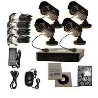 4CH H.264 Security System 4 IP Network PoE IN/OUT door Security Camera NVR System
