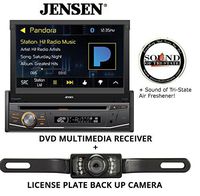 Jensen VX3518 DVD Receiver and License Plate Backup Camera and a SOTS Air Freshener