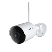 Outdoor Security Camera - HD 1080P 2.4G WiFi Camera 50ft Night Vision IP66 Home Surveillance IP Camera Two-Way Audio, Motion Detect, Support Max.128GB Class10 Micro SD Card-Not Included(1 Pack, White)