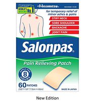 Salonpas Pain Relieving Patches, 60 Count, New Edition