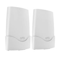STANSTAR Wall Mount for NETGEAR ORBI AC3000(RBK50) Whole Home Mesh WiFi System,Sturdy Bracket Holder with Space Saving ORBI Router Wall Holder Without Messy Wires(2 Pack)