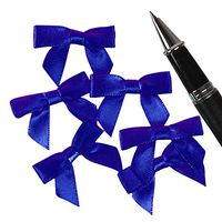 Royal Blue Satin Bows 1-3/8"