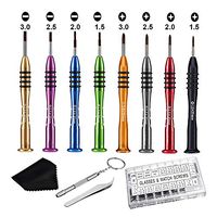 Sunglass Eyeglass Repair Tool Kit, 8Pcs Precision Eyeglass Screwdriver Set with 1000Pcs Eyeglass Screws Kit and Curved Tweezer in Assorted Size for Eyeglass, Sunglass, Spectacles, Watch Repair