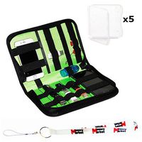MemoryMarket Nylon Fabric Storage Holder / Wallet / Carrying Case / Bag / Organizer for USB Flash Drives/Pen Drives/Jump Drives & HDD/Power Bank/SD Card/Ipod/Cell Phone with (5) SD Cases & Lanyard