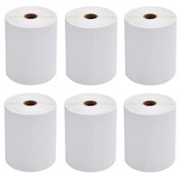 FungLam 4x6 Direct Thermal Shipping Labels for Zebra 2844 ZP-450 ZP-500 ZP-505 (6 Rolls, 1500 Labels/Roll)