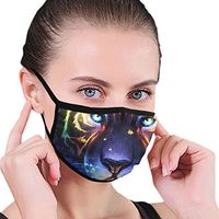 Soft Earloop Face Cover, Anti-Dust Pollenm with Adjustable Elastic Strap - Windproof Universe Galaxy Tigers Half Face Mouth Cover
