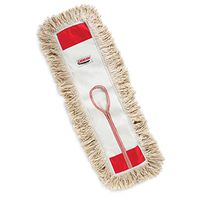 Libman Commercial 923 24" Dust Mop Head, 100% Cotton, 24" x 5", White (Pack of 6)