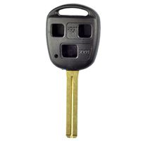 New 3 Buttons 47mm 1.85" Long Blade Remote Key Case Shell for 98 99 2000 Lexus LX470 ES300 SC300 SC400 No Chips