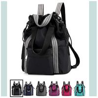 VINCHIC Fashion Waterproof Lightweight Nylon Backpack Purse Large Capacity Shoulder Bag Laptop Backpack Work Tote Bags for Women and Men (Black)