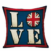 Pgojuni National Flag Sofa Bed Home Cushion Cover Throw Pillow Cover Accent Cushion Cover Square Pillow Case for Sofa/Car/Bed 1pc (I)