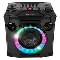 Bluetooth Wireless Speaker, Hex Encore Large Speaker with 2 Microphones Inputs, LED Lights and Huge Bass. Floorstanding or Bookshelf