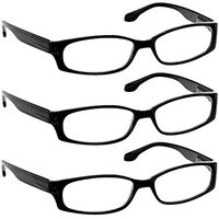 Reading Glasses 1.00 3 Black (3 Pack) F503 TruVision