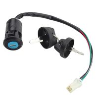 GOOFIT 4 Wires Ignition Switch Key Set with Cap for 50cc 70cc 90cc 110cc 125cc 150cc 200cc 250cc TaoTao SUNL ATV Dirt Bike Electric Scooter