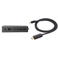 Microsoft Surface Dock (Pd9-00003) Bundle with AmazonBasics Mini DisplayPort to HDMI Display Adapter Cable - 3 Feet