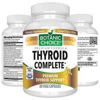 Botanic Choice Thyroid Complete - Herbal Daily Supplement - Supports Weight Loss Goals Promotes Healthy Metabolism and Thyroid Function for Overall Wellness 60 Capsules