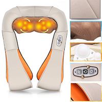 U Shape Electrical 4D Kneading Shiatsu Back Leg Neck Shoulder Massager Body Infrared Heating Massager
