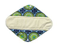 12 Inch Heavy Flow Bamboo Mama Cloth/ Menstrual Pads/ Reusable Sanitary Pads (Peacock)