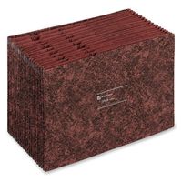 Wilson Jones LeatherLife Expanding File, 18 Inch Expansion, Indexed A to Z, 10 x 15 Inches, Brown (WCCLV19A)
