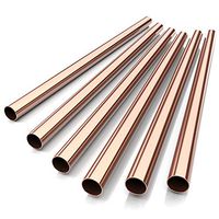 Stainless Steel Boba Drinking Straws Reusable Straw Big Smoothies Straws Extra Wide 9.5" x 0.5" Metal Straws for Bubble Tea/Juice/Thick Milkshakes+ 4 Brushes + Linen Pouch,Rose Copper