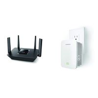 Linksys Tri-Band WiFi Router for Home (Max-Stream AC2200 MU-MIMO Fast Wireless Router) Bundle with Linksys AC1900 Gigabit Range Extender/WiFi Booster/Repeater MU-MIMO (Max Stream RE7000)