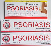 2 Tube Dr. Sheffield's Psoriasis Medicated Moisturizer Skin Cream Compare, 2 Oz