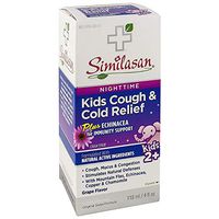 Similasan Nighttime Kids Cough & Cold Relief Syrup, Grape 4 oz