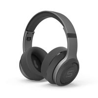 SoMi Infinite Wireless Bluetooth Headphones, Over Ear Headset, Foldable, Adjustable, Comfortable Protein Earmuffs w/Built-in Mic and Wired Mode for Cell Phones/PC, Gaming, Gunmetal