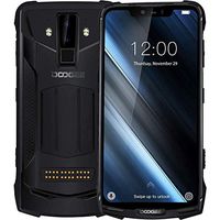 S90 IP68/IP69K Waterproof Shockproof Outdoor Smartphone(10050mAh Battery), Android 8.1 Helio P60 Octa-core 6GB+128GB, 6.18" FHD + 19:9 Screen,16MP+8MP AI Camera, (Black)