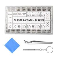 Eyeglass Sunglass Repair Kit with Screws Tweezers Screwdriver and Cleaning Cloths,YOURSEE Tiny Micro Screws Nuts Assortment Stainless Steel Screws for Spectacles Watch 1000Pcs