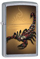 Zippo Personalized Message Engraved Customized Gift for Him for Her Scorpion Style2 Indoor Outdoor Windproof Lighter