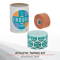 Sammons Preston Endura-Tape Taping Kit, Prewrap Athletic Tape for Sports, Waterproof KT Tape, Rigid Kinesiology Tape for Muscles, White Cloth K Tape, Latex Free Kinesio Tape, Support & Recovery Tape