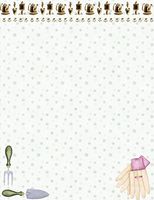 Gardening Tools Stationery Printer Paper 26 Sheets