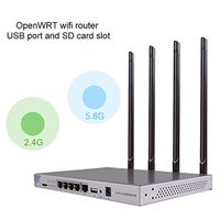 KuWFi 1200Mbps 802.11 AC Dual Band 2.4GHz-5GHz OpenWrt WiFi Wireless Router MT7620A+MT7612E 16MB/Flash+128MB/RAM