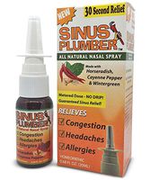 2 Pack of Sinus Plumber for Allergies, Hayfever, Sinusitis, Headaches and Congestion - Replaces Sinus Buster Pepper Nasal Spray