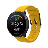 POLAR IGNITE - Advanced Waterproof Fitness Watch (Includes Polar Precision Heart Rate, Integrated GPS and Sleep Plus Tracking), Yellow/Black, M/L