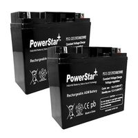 POWERSTAR 12V 22AH SLA Replacement Battery for Universal UB12220-2 Pack